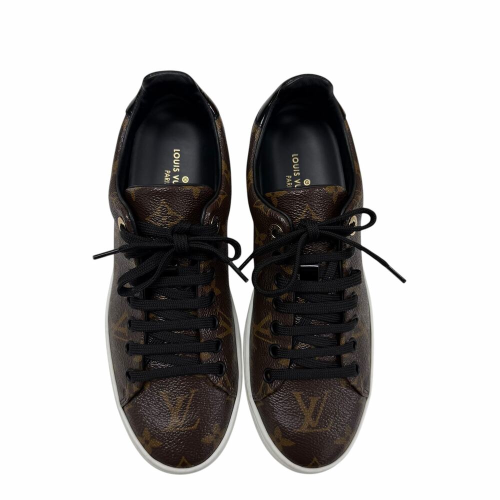 Louis Vuitton Front Row Sneaker Patent Monogram Canvas Womens 36.5 / US 6.5 ASIS - Picture 4 of 13